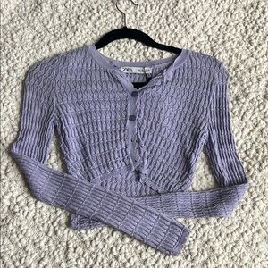 Zara Women's Purple Sweater